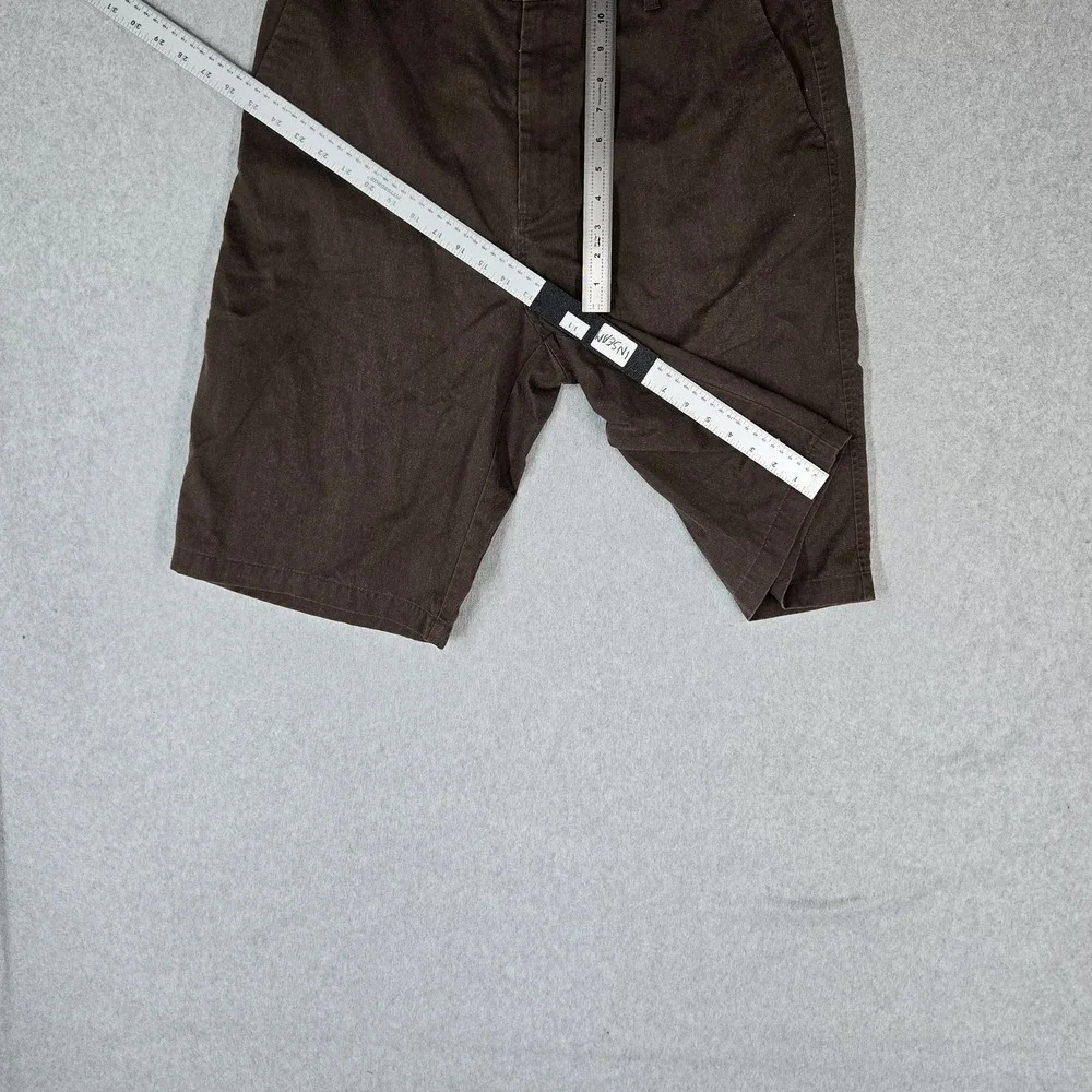VINTAGE Volcom Men Shorts 36 Brown Y2K Skater Chino Logo 11.5
